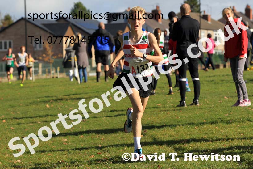 Boys under-15s 2022 Northern Cross Country Relays, Graves Park, Sheffield. Photo: David T. Hewitson/Sports for All Pics